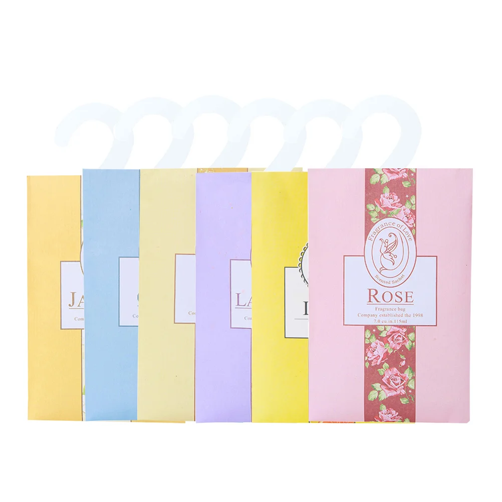 

6pcs Lavender Premium Rose Jasmine Scented Bags Sachets for Drawers Closets (Random Flavor)