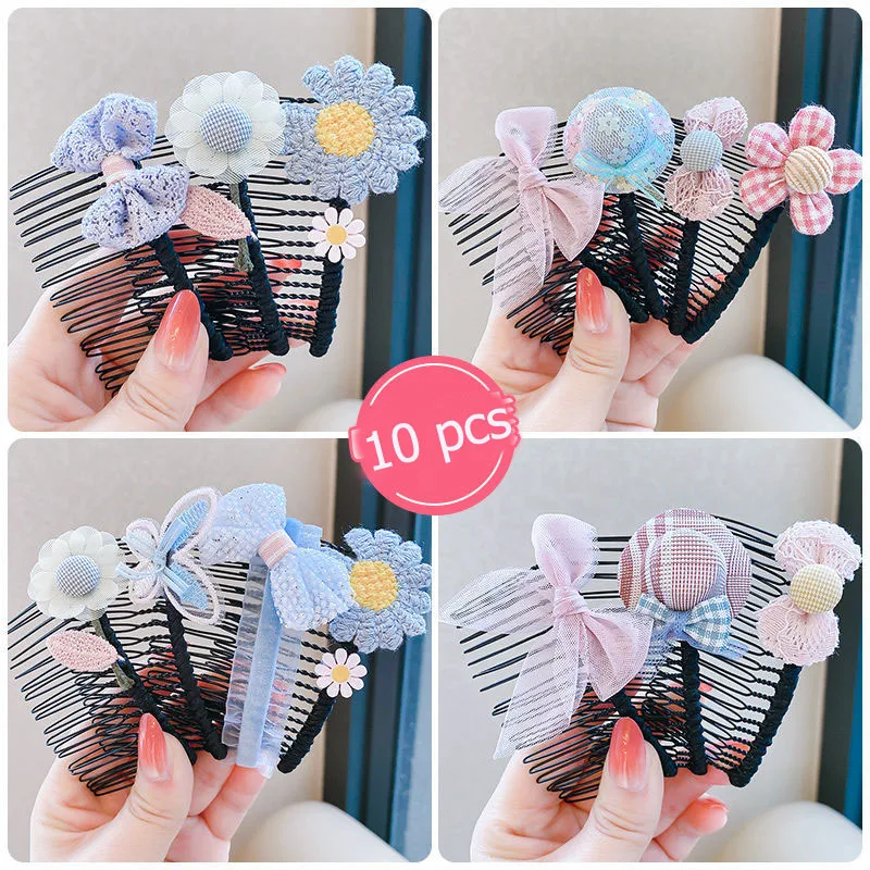 Cute Hairpin Princess Bow Comb Hairbands Hair Accessories Girls Headwear Hairpins Kids Sweet Hair Clips Fashion Barrettes