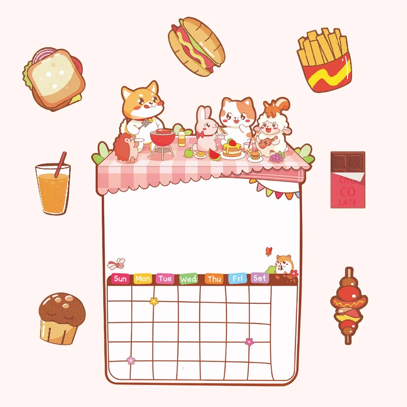 

1Set Refrigerator Sticker Message Board Magnetic Sticker Writing Board Repeated Erasable Refrigerator Sticker Creative Memo