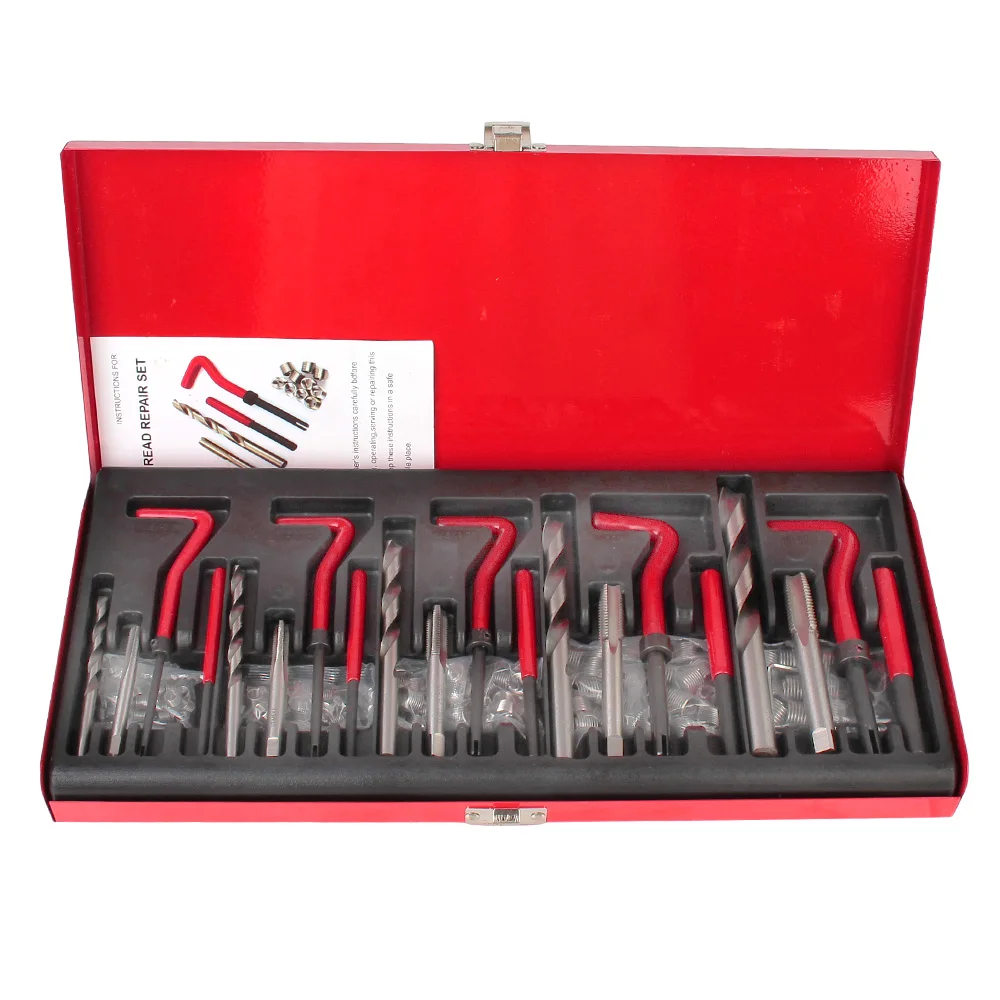 

M5 M6 M8 M10 M12 Thread Repair Tool Kit Engine Block Restoring Damaged Set 88/131 pcs Car Accessories