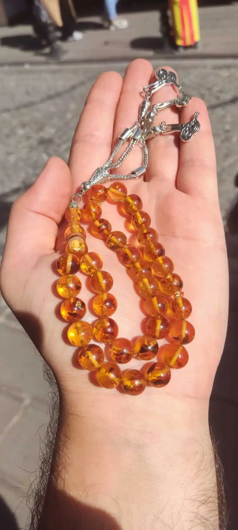 Из нержавеющей стали кисточки сферическая огранка темный медовый цвет смола из