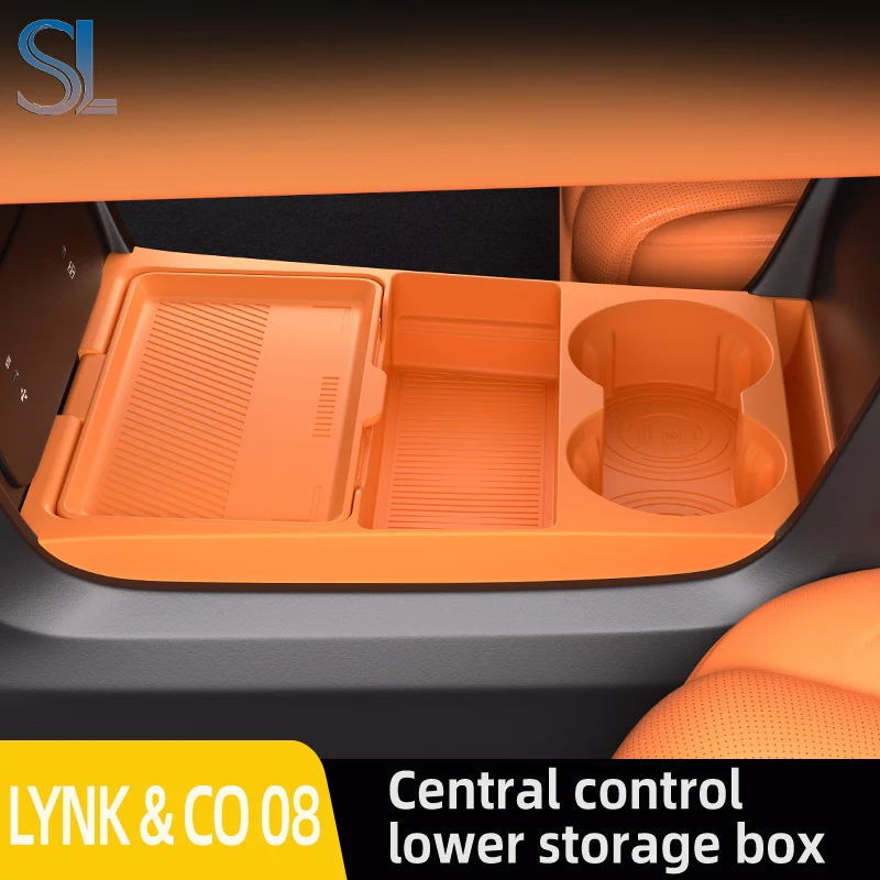 Фото Для ‌ ‌ LYNK & CO 08 EM-P 2025 2026, ящик для хранения, центральный подлокотник, скрытый ящик, держатель для чашки, органайзер, аксессуары для интерьера №1