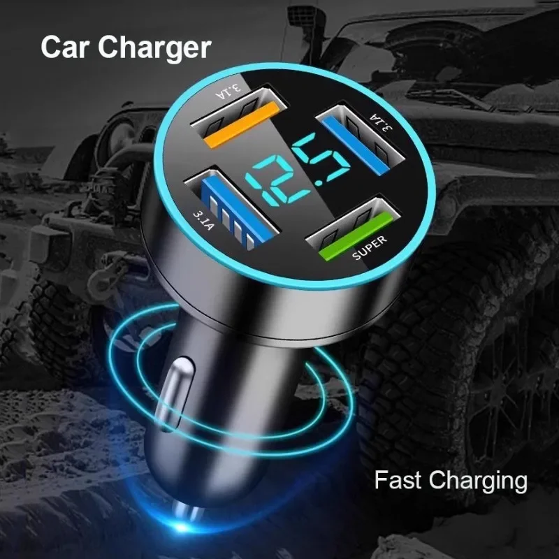 PD QC3.0 Автомобильное зарядное устройство USB Быстрая зарядка Автомобильный телефон