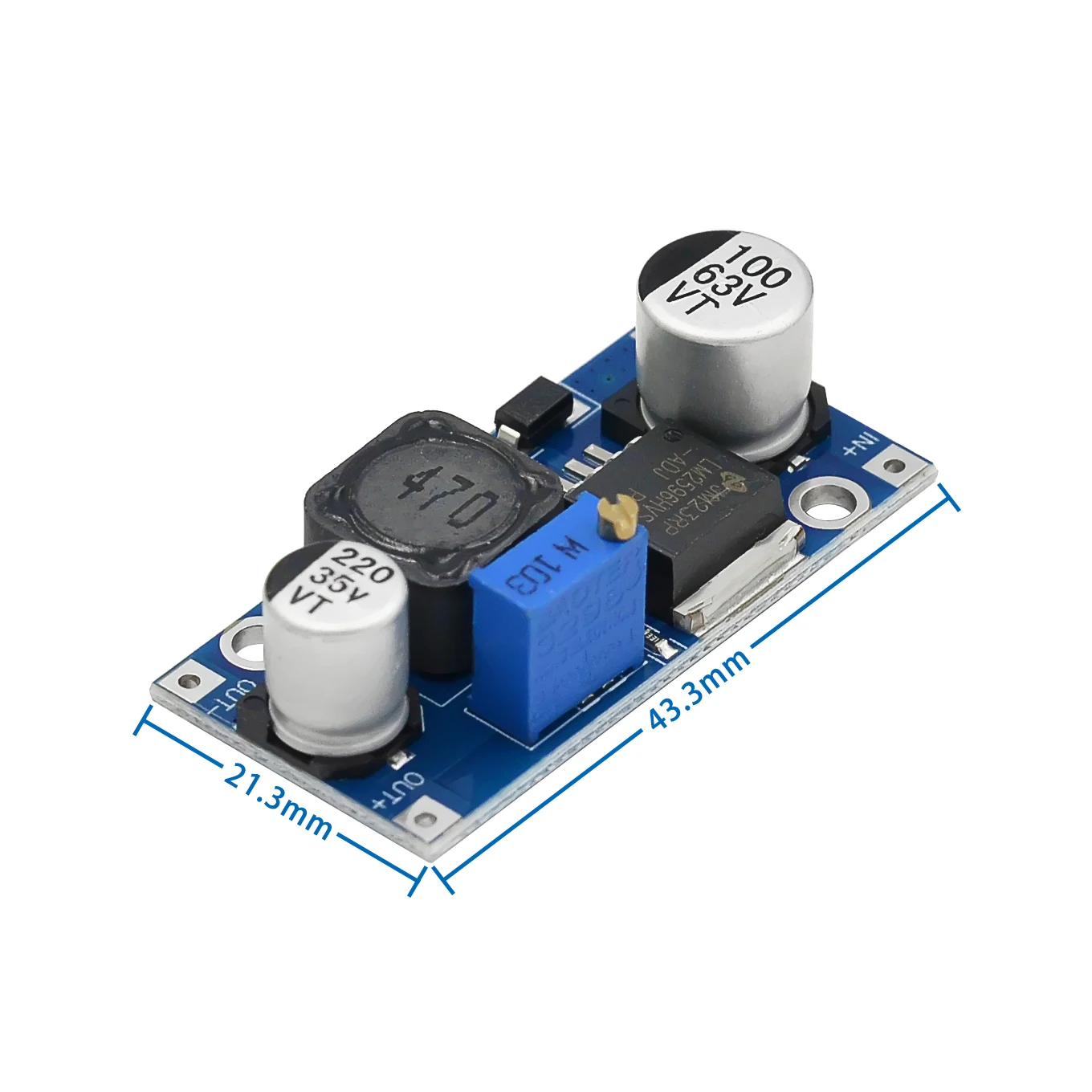 Регулируемый понижающий модуль 48 в Φ LM2596HVS 4 5-50 В Входной стабилизированный