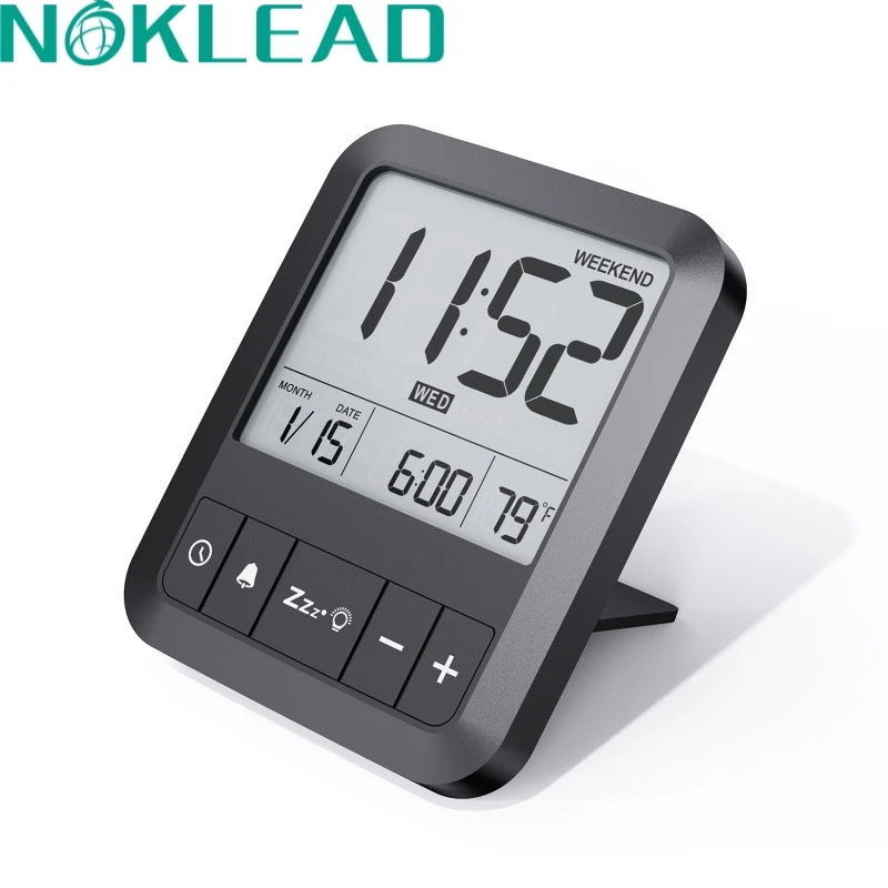 

Часы-Будильник NOKLEAD цифровые с ЖК-дисплеем и подсветкой