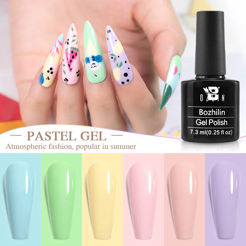 

Гель-лак для ногтей пастельных цветов серии Macaron, 7,3 мл