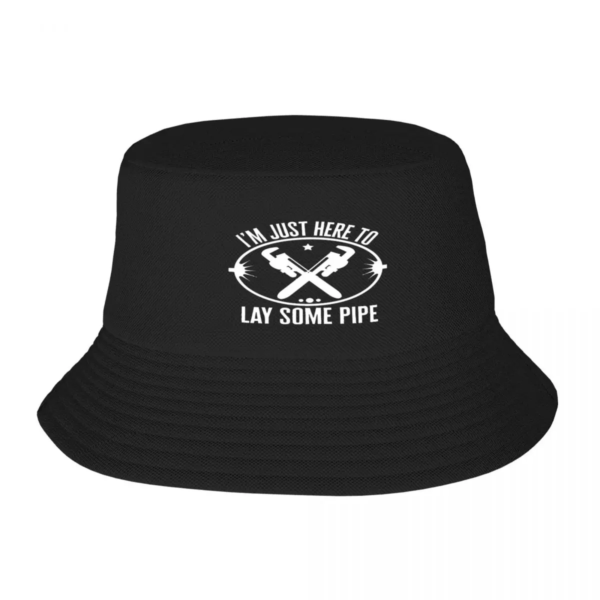 

I'm Just Here To Lay Some Pipe Funny Plumber Fisherman's Hat, Adult Cap Modern Light Sports Nice Gift