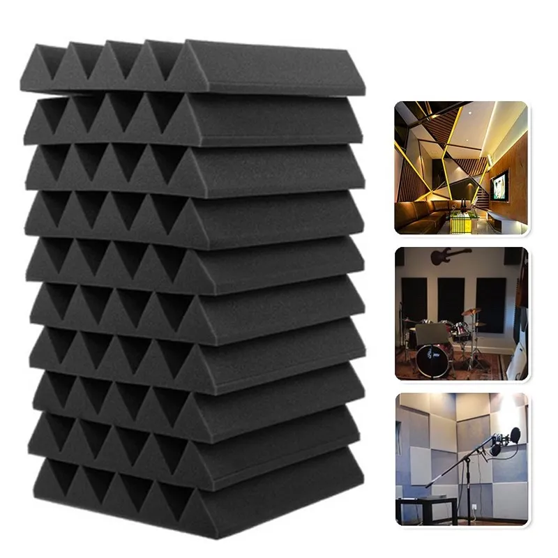 10 шт., звукоизоляционные губки для студийной акустической пены, 250x250x50 мм