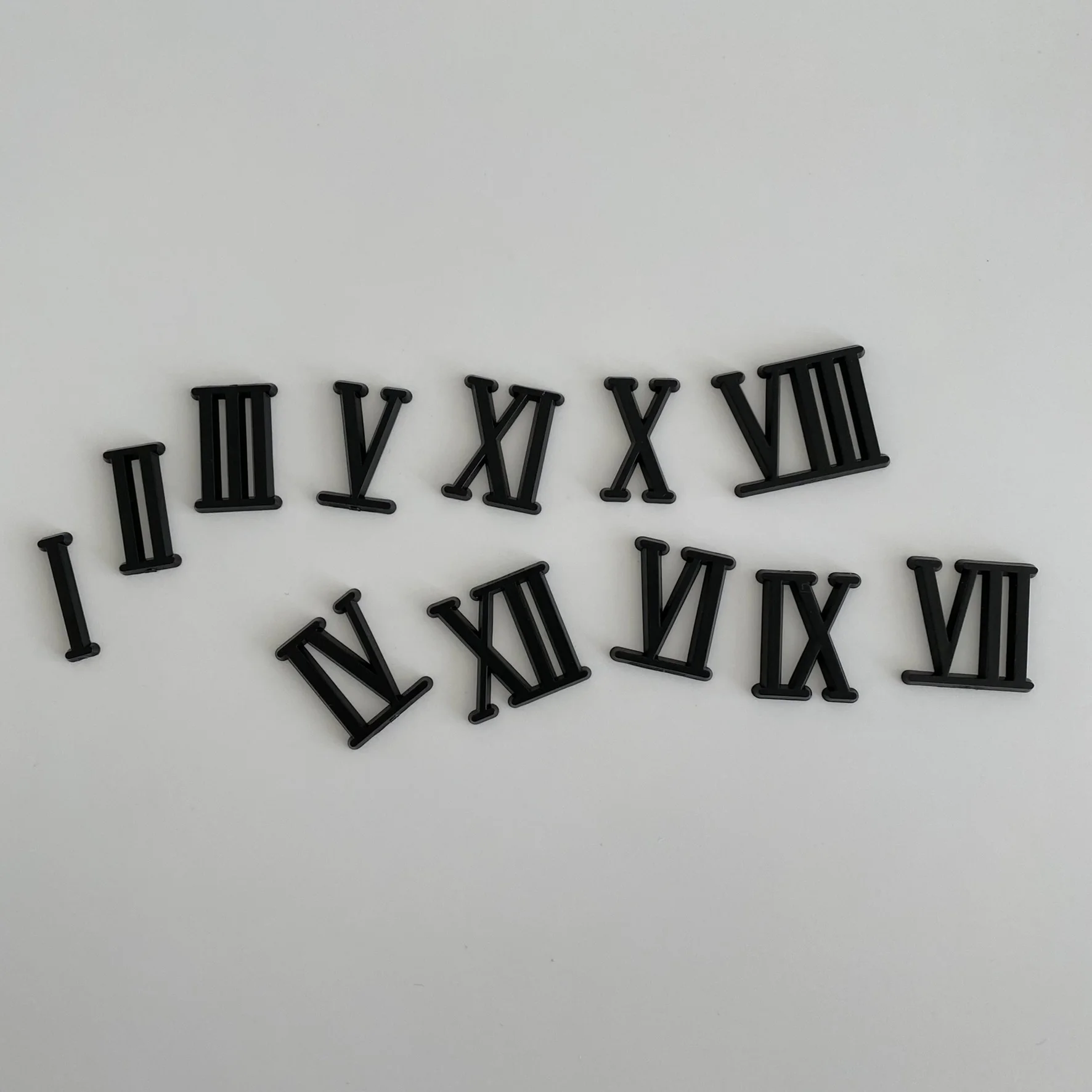 20Sets 2CM BLACK Roman Numerals for DIY Quartz Clock Movement Mechanism Repair Accessories | Дом и сад