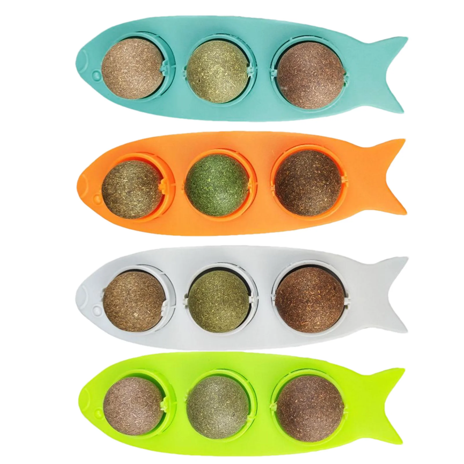 

Cat Mint Ball 3-Piece Catnip Wall Ball Cat Toys Edible Cat Licking Toy Cat Chew Toy Teeth Cleaning Cat Bite Toy Rotatable Cat To