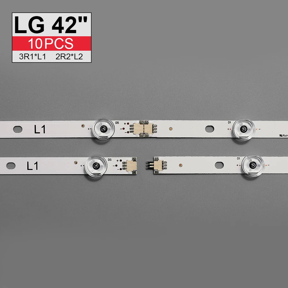 10 шт. светодиодный ная подсветка для LG 42 &quotTV V14 Slim DRT Rev0.6 6916L 1682A 1684A 1683B LC420DUH 42LY970H