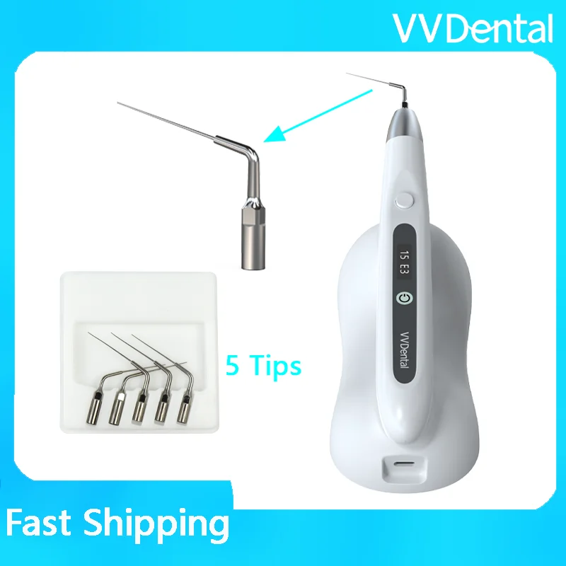 Фото VVDental Sonic Endo Irrigator Activator: Стоматологический ирригатор с LED-подсветкой для тщательной гигиены полости рта и очистки корневых каналов, эндодонтический инструмент №3