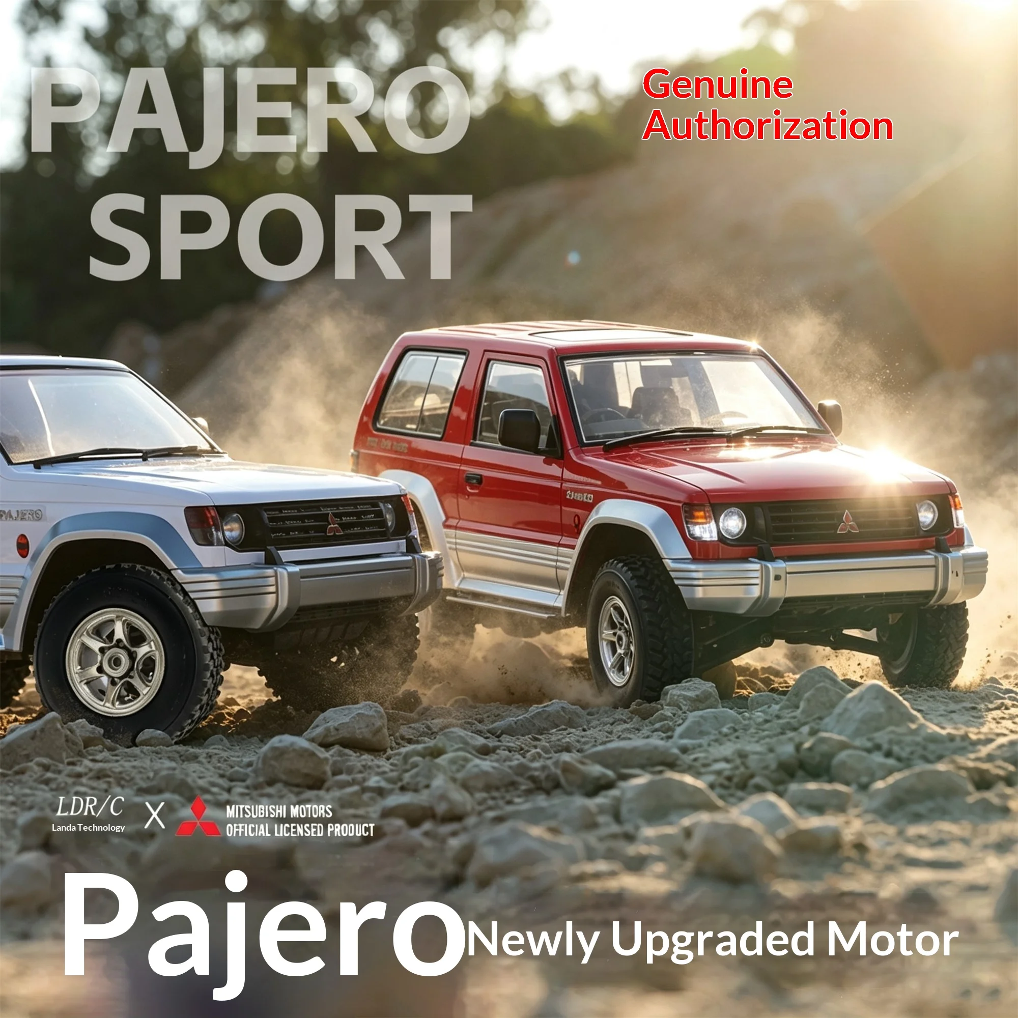 Фото Ldrc Landa Technology Rc Crawler Mitsubishi Pajero 1297, полноприводный внедорожный краулер, официально лицензированная модель автомобиля. №3