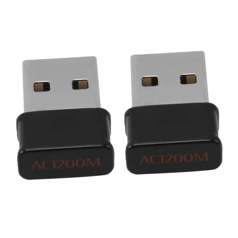 

2X Mini USB Wi-Fi Adapter 1200Mbps Dual Band 2.4Ghz/5Ghz Wireless/Wifi AC Adapter For Windows XP/Vista/7/8/10 Mac