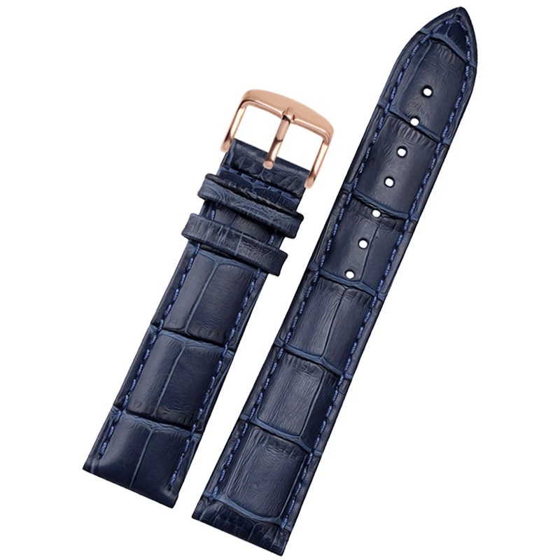 Ремешок из натуральной кожи для наручных часов синий браслет Citizen Eco Drive BM7140 CA4031 20