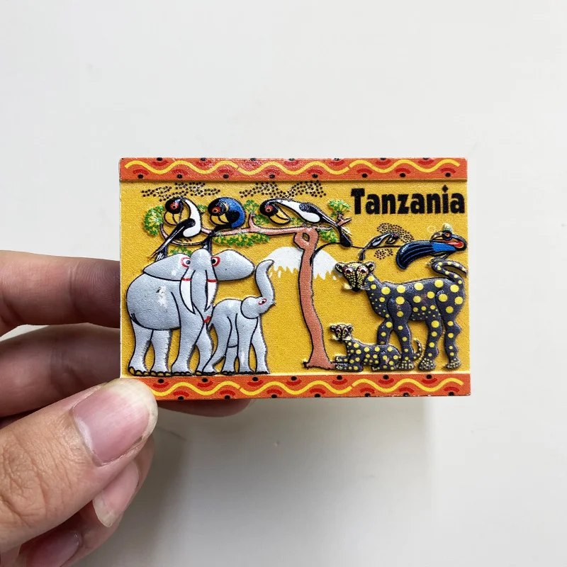 Туристические сувениры из Танзании 3D магниты для холодильника декоративные