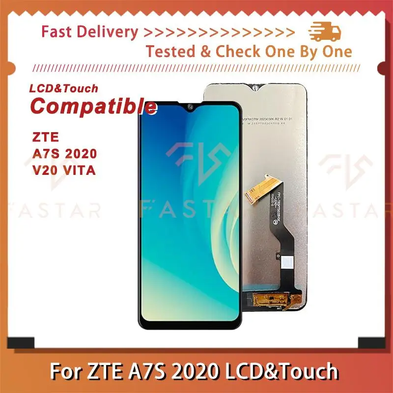 ЖК-дисплей 6,5 дюйма для ZTE Blade A7S 2020 V20 VITA A7020, дигитайзер в сборе, сменный экран для телефона v20vita A7S2020, ЖК-дисплей