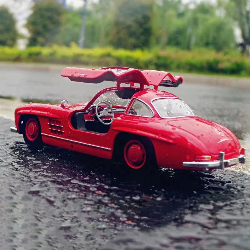 Модель автомобиля WELLY 1:24 Mercedes-Benz 300SL 220 230SL Литые и игрушечные автомобили