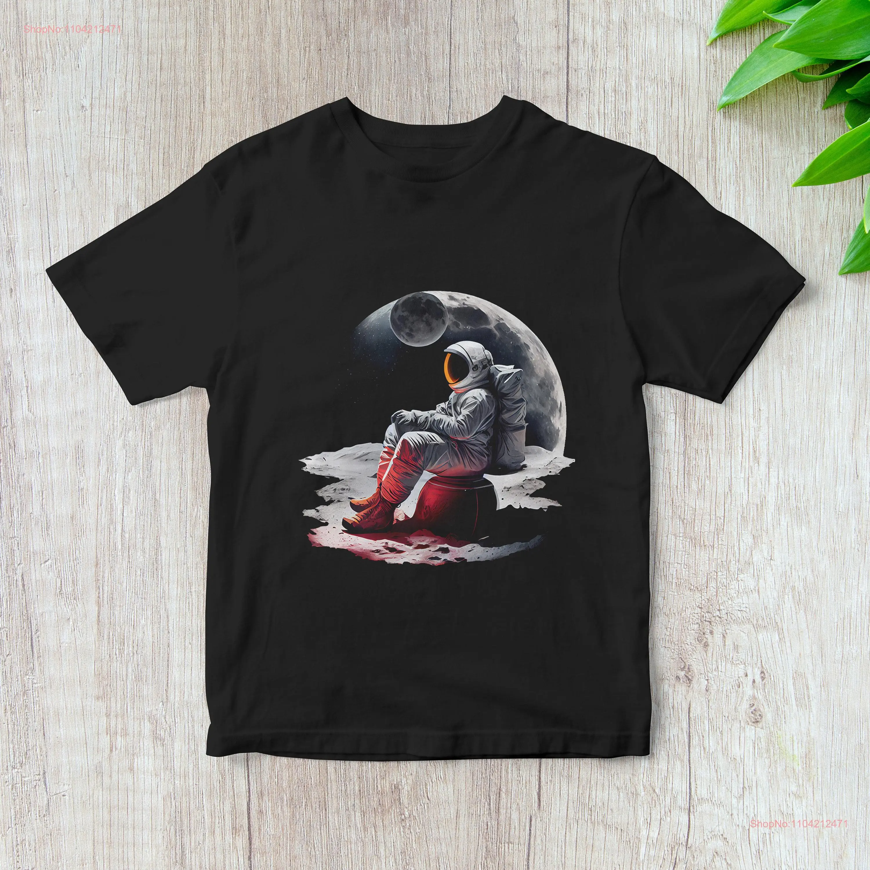 Футболка с астронавтом Space Lover Outer PlaneT Galaxy Spaceman длинными или короткими рукавами