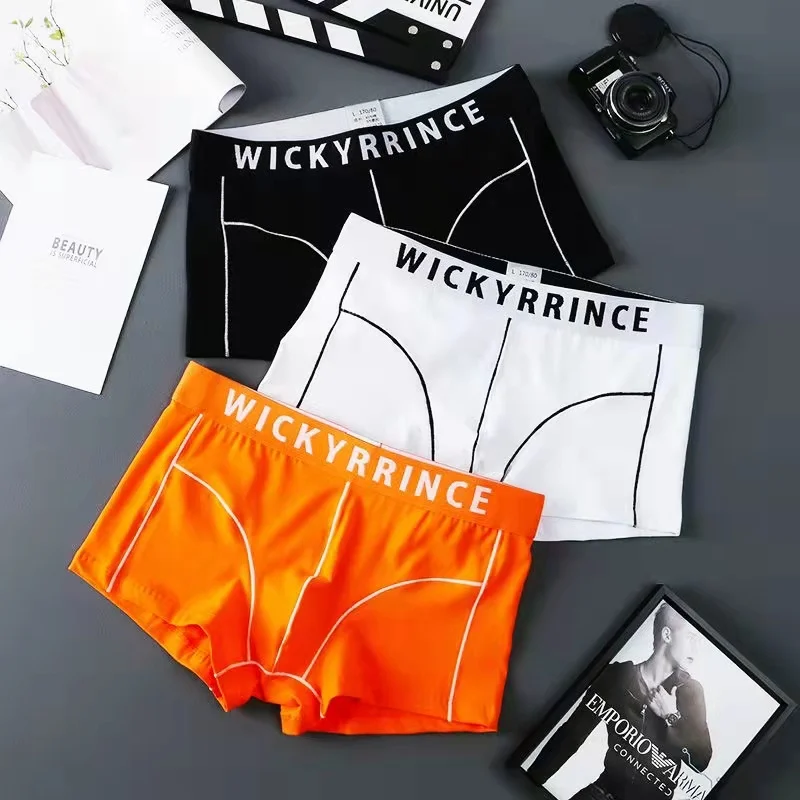 Men Boxers Men's Panties Solid Color Set Men's Shorts Underwears Men Cotton Soft Men Underpants Sexy Spring And Summer New Style