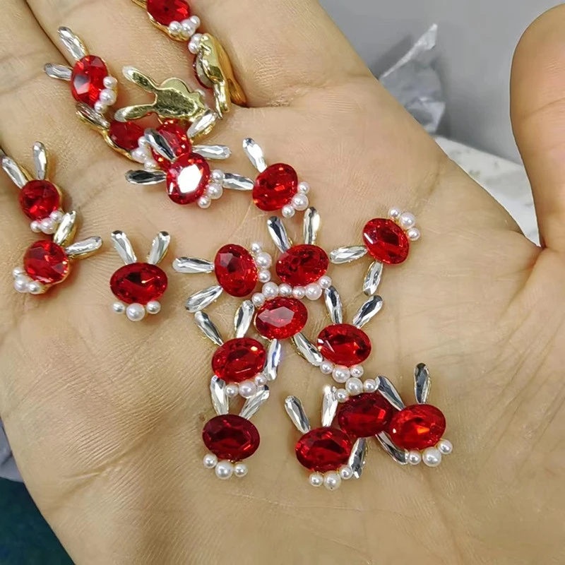 

10 шт./партия, новогодние кристаллы для ногтей