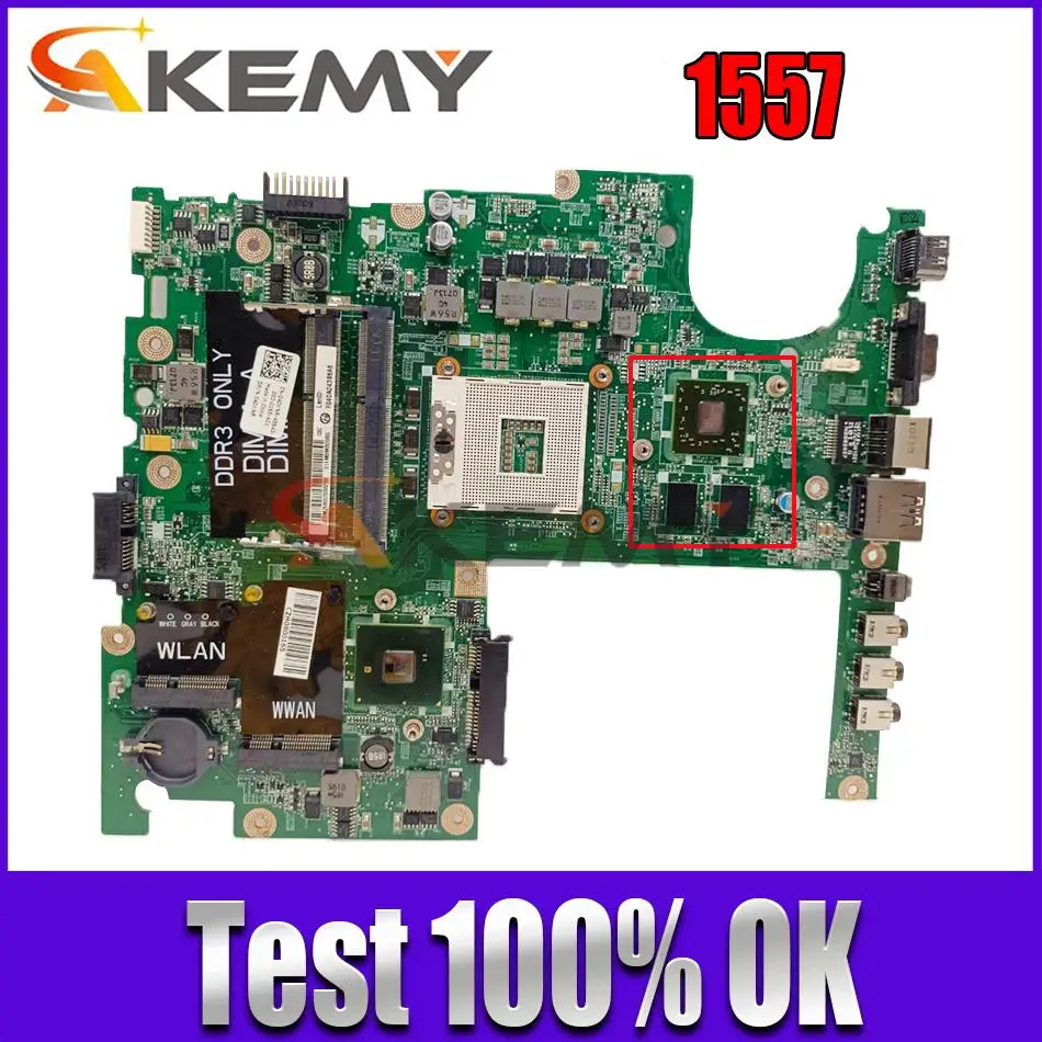 

Original Laptop motherboard For DELL Studio 1557 1558 Mainboard 100% fully testde DAFM9BMB6D0