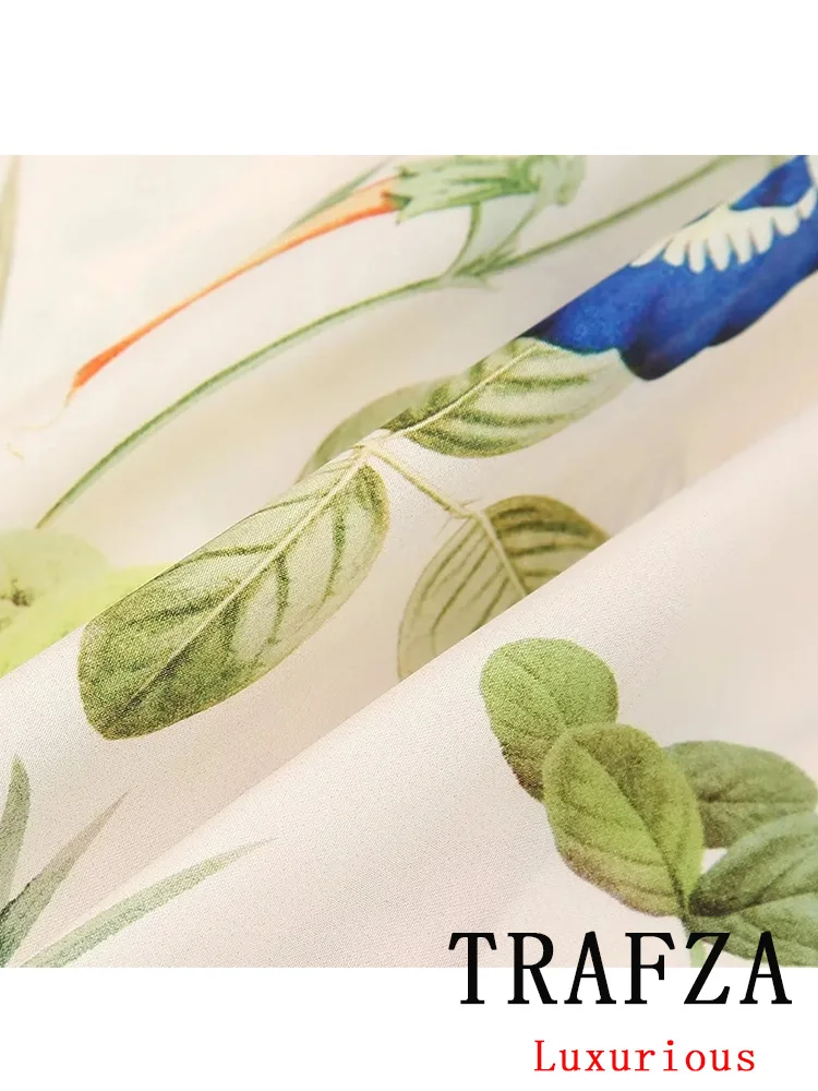 Блузка женская с длинным рукавом отложным воротником и принтом