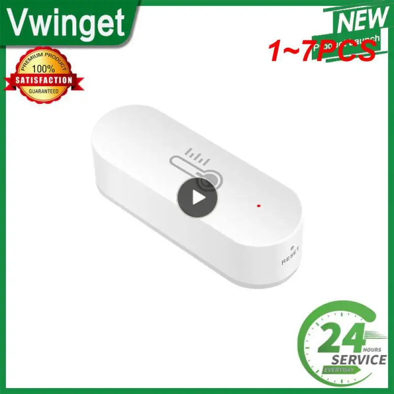 

Датчик влажности и температуры Tuya Wi-Fi 1 ~ 7 шт., умный Life APP монитор для умного дома, работает с Alexa Home, концентратор не требуется