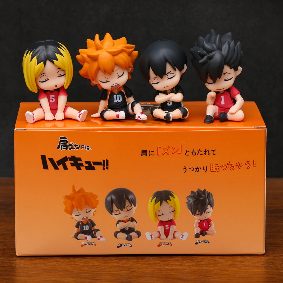 

Haikyuu!! Hinata Syouyou kageyama Tobio Kozume Kenma Kuroo Tetsurou Mini Figurine Set Small PVC Dolls Desktop Decoration Set