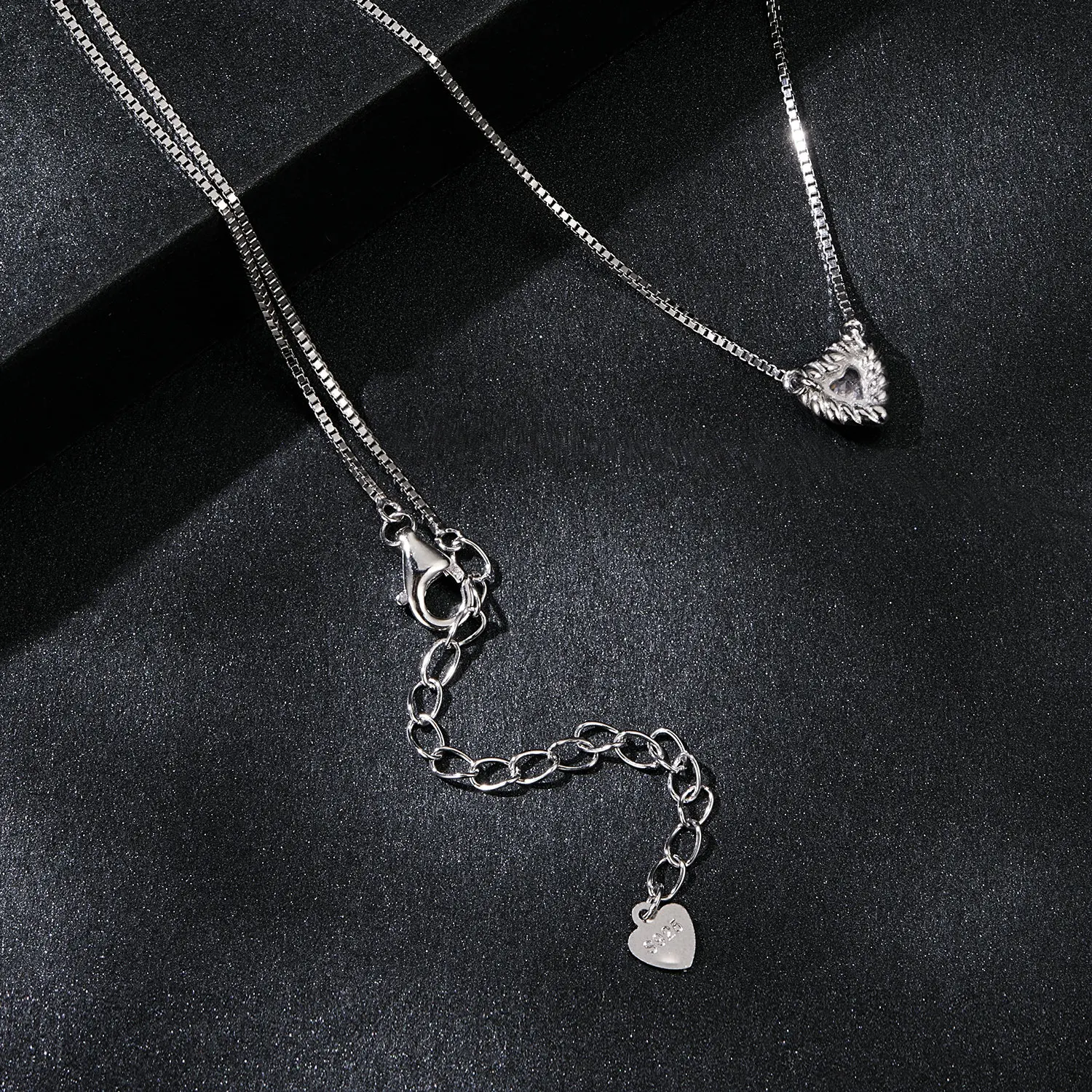 Ailodo в форме сердца D цвет VVS1 муассанит кулон ожерелье для женщин элегантное из