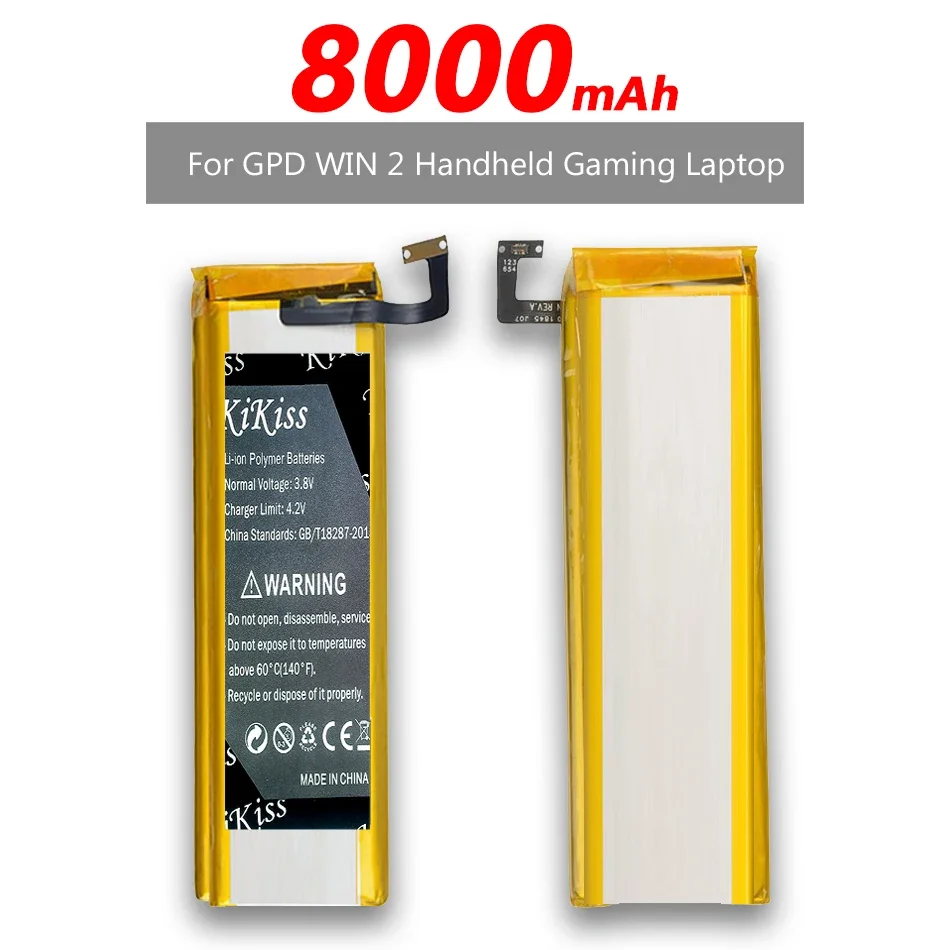 Портативный игровой ноутбук для GPD WIN2 WIN 2 6438132 -2S win2 8000 мАч Аккумулятор планшета