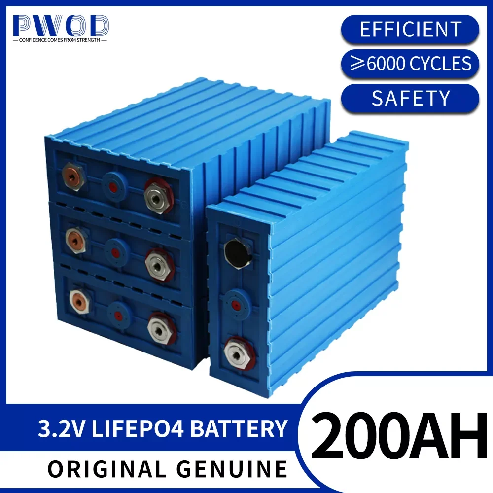 NEW2023 3.2V 200AH LiFePO4 Rechargeable Lithium Iron Phosphate Battery Pack For Golf Cart RV Boat Solar Battery Energy Storage S