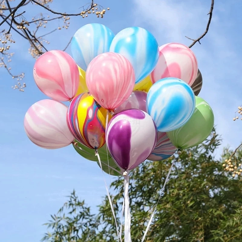 

10/20Pcs 12Inch Agate Latex Balloons Multicolor Air Globos Marriage Proposal Wedding Birthday Party Decorations Kids Toys Gifts