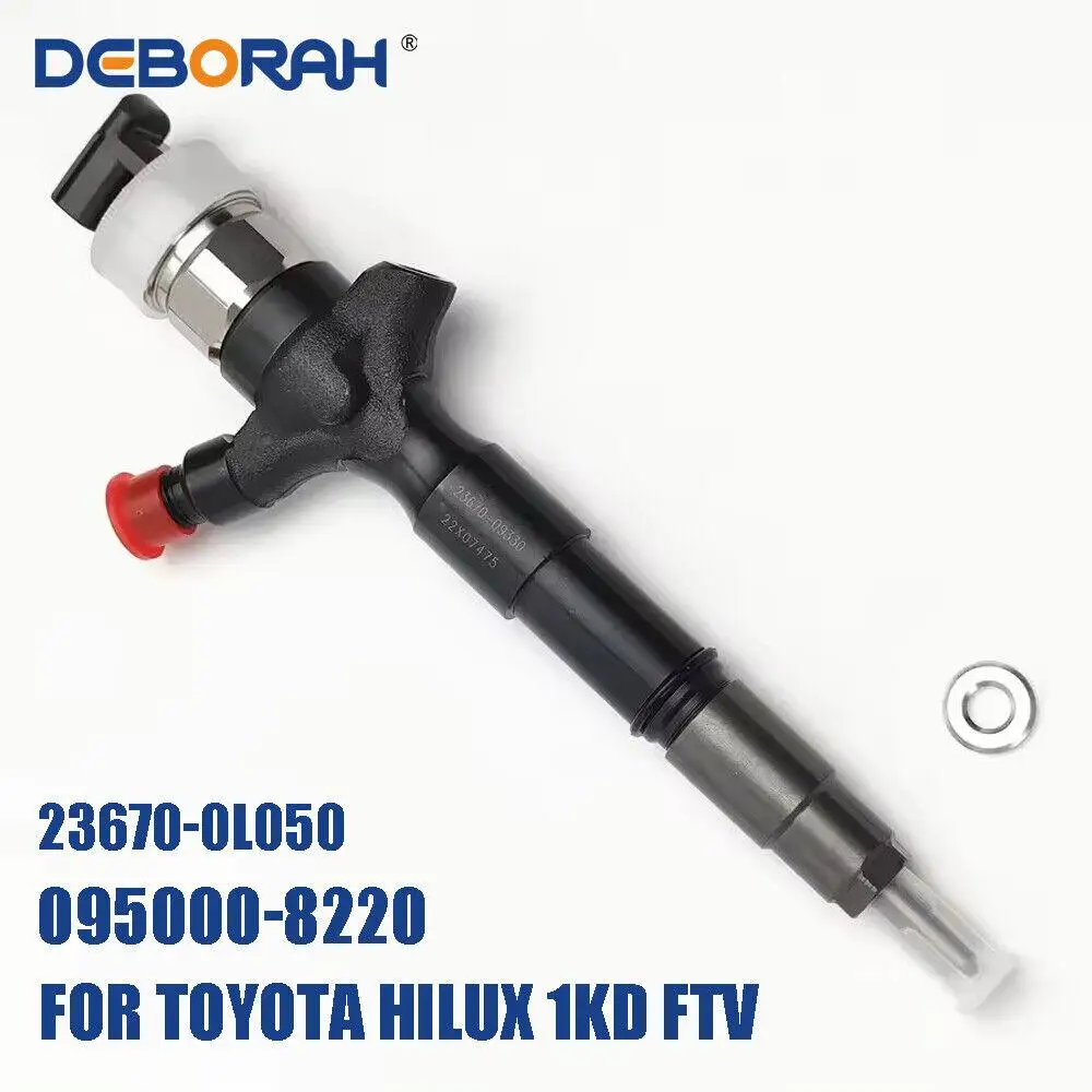 4X топливная форсунка Common Rail в сборе 095000 -8220 23670-0L050 Для Denso Toyota Hilux