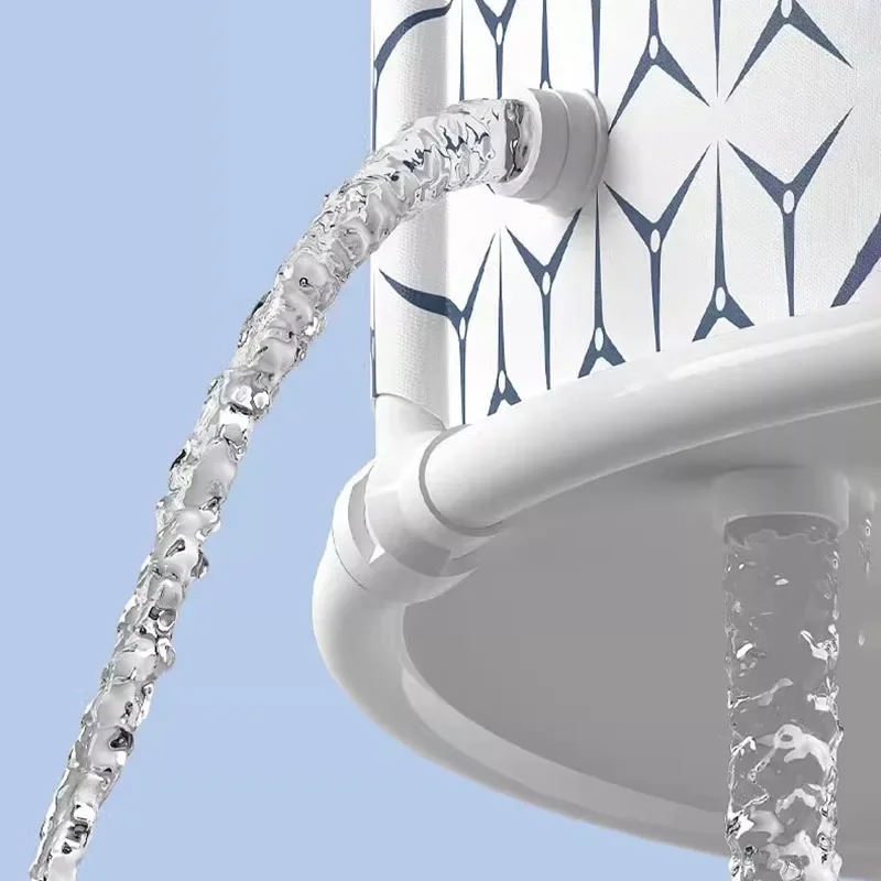 Современный минималистичный держатель Портативная Складная Ванна с орнаментом