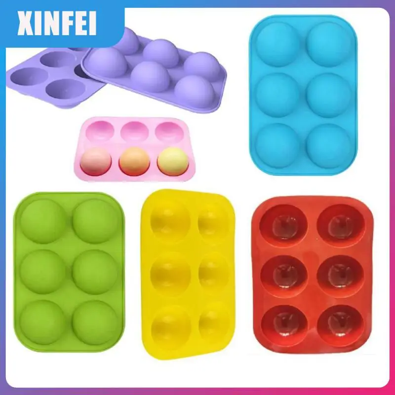

Half Sphere Cake Mold 6 Cavity Cake Mold Soap Mold Silicone Donut Chocolate Mold Bakery Accessories Kitchen Utensils Baking Tool