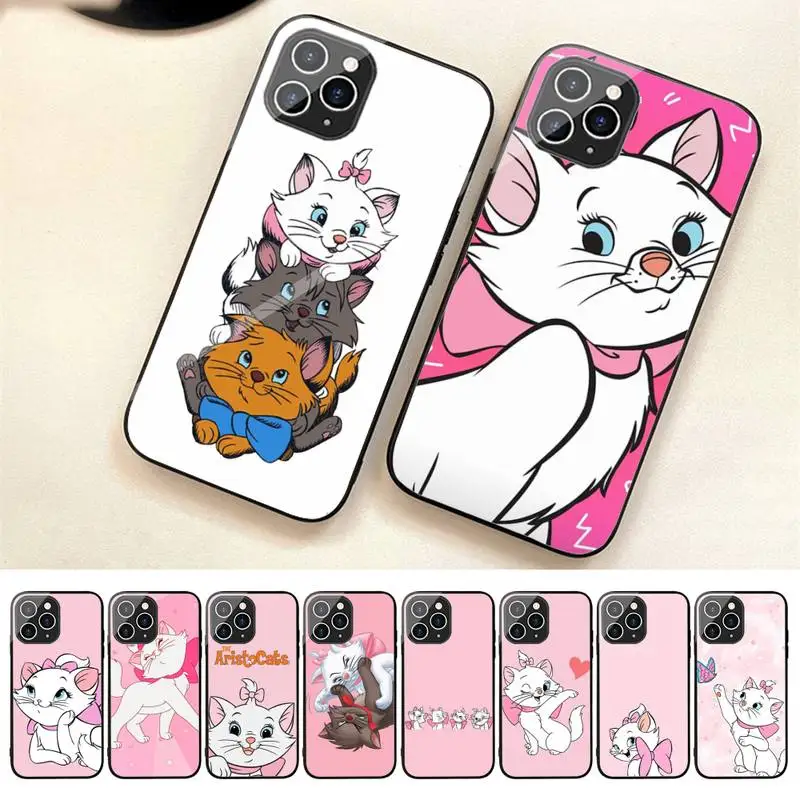 

The Aristocats Marie Cat Phone Case For Iphone 7 8 Plus X Xr Xs 11 12 13 14 Se2020 Mini Promax Tempered Glass Fundas