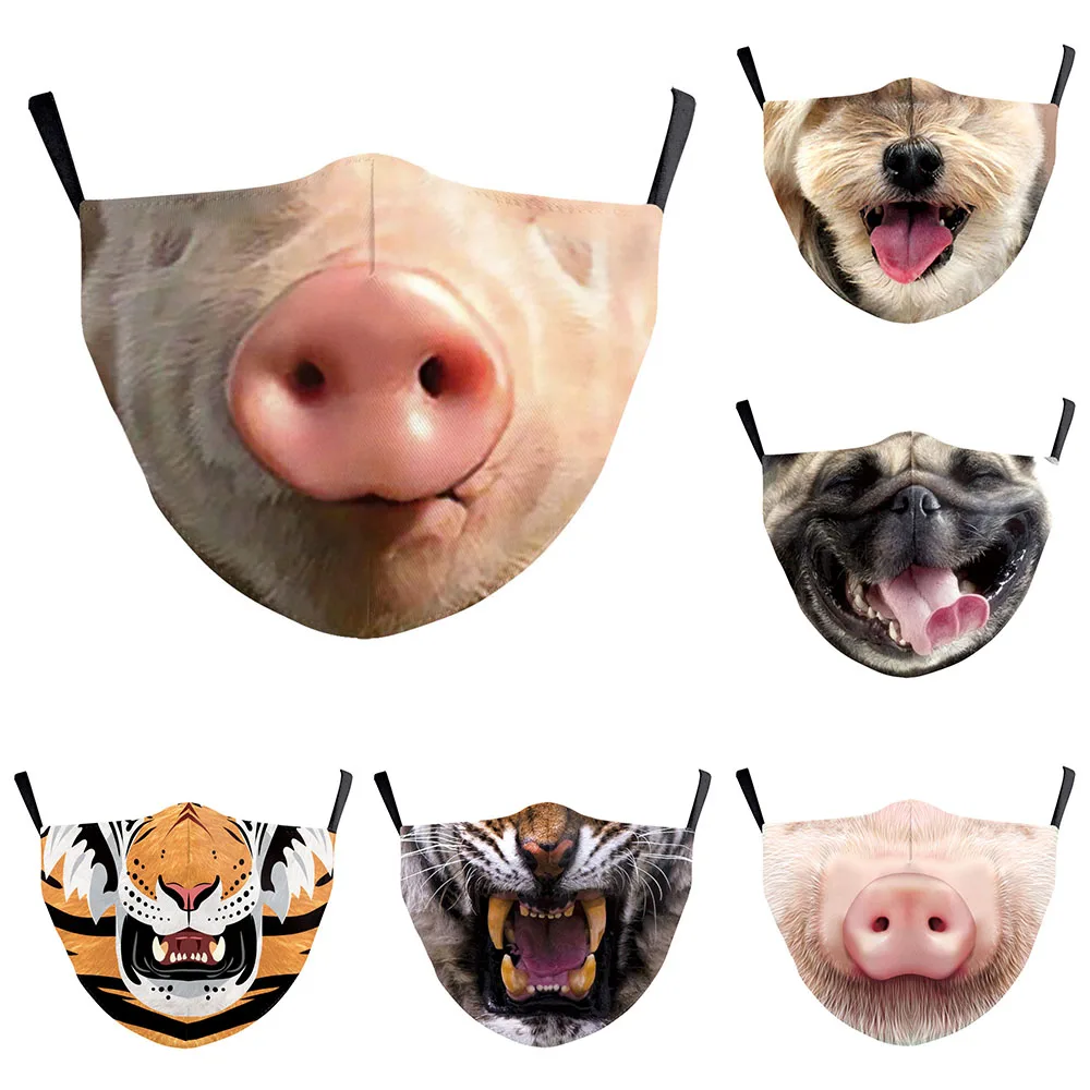 

Забавная Пылезащитная дышащая женская и мужская маска для косплея в форме свиньи