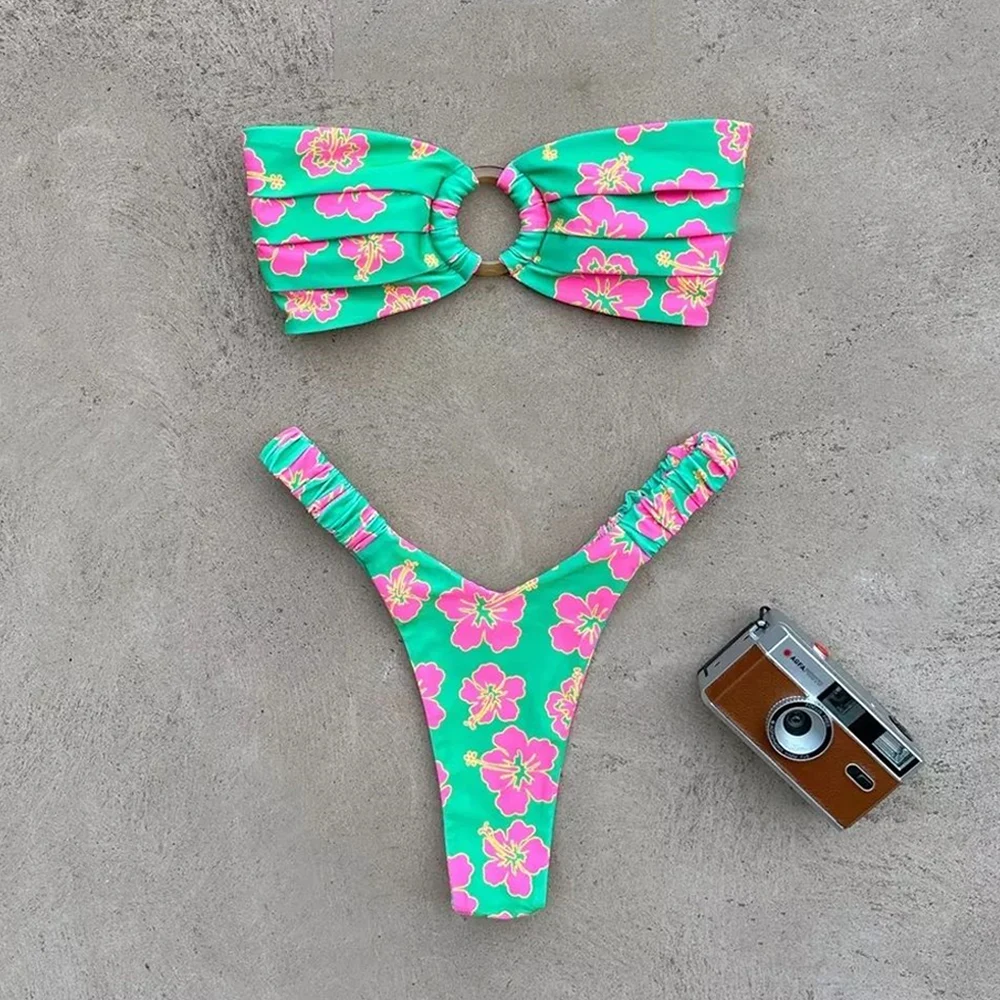 

Youth Micro Bikini Push Up Women Swimsuits 2023 Sexy Female Swimwear Brazilian Bikini Set Thong Biquini Swimming Suits Beachwear