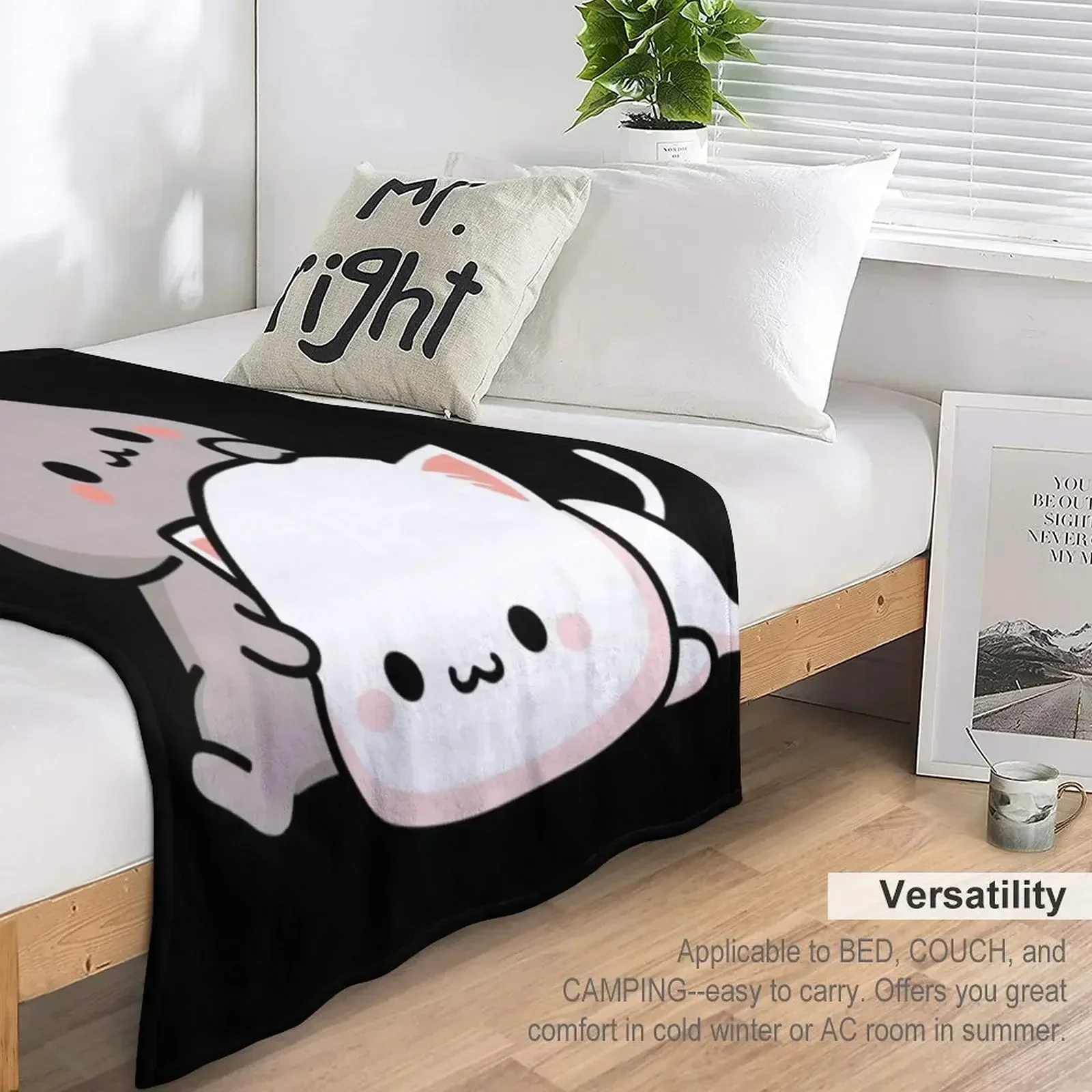 Классическое одеяло Peach Cat и Goma Love Never Fails