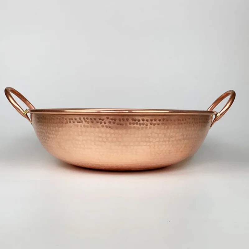 Гладкая Толстая тарелка ручной работы фиолетовая посуда с двойной ручкой 24-45 см