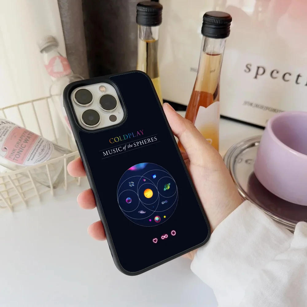 Чехол для телефона Band C- COLDPLAY IPhone 11 12 13 14 15 16 Plus Pro Max зеркальный акриловый чехол из