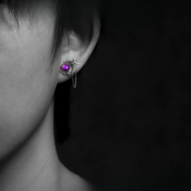 Европа Америка Ретро серебряный цвет украшенный имитацией фиолетового