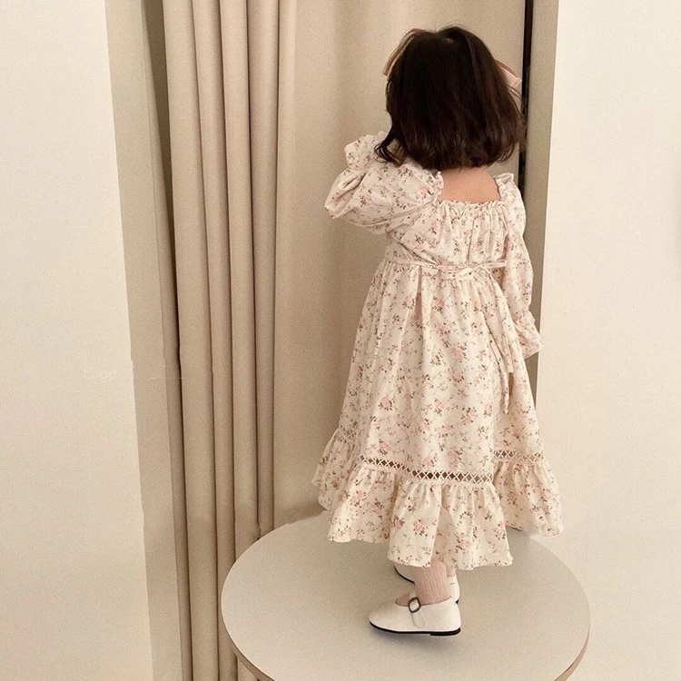 Весеннее Винтажное Платье Для Маленьких Девочек Детская Одежда В Испанском