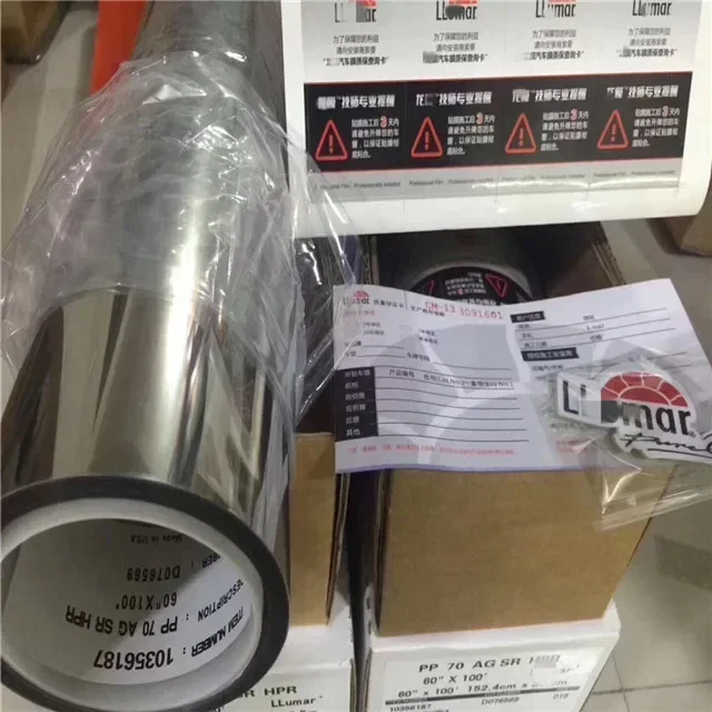 

Автомобильная наклейка 80% высокий VLT 80% высокий IRR 2Mil Llumar качество AIR80 покрытие автомобильное солнечное стекло тонировочная пленка для переднего лобового стекла