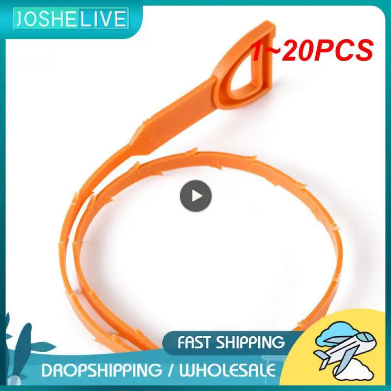 

1-20 шт., простой в использовании крючок для очистки волос в туалете