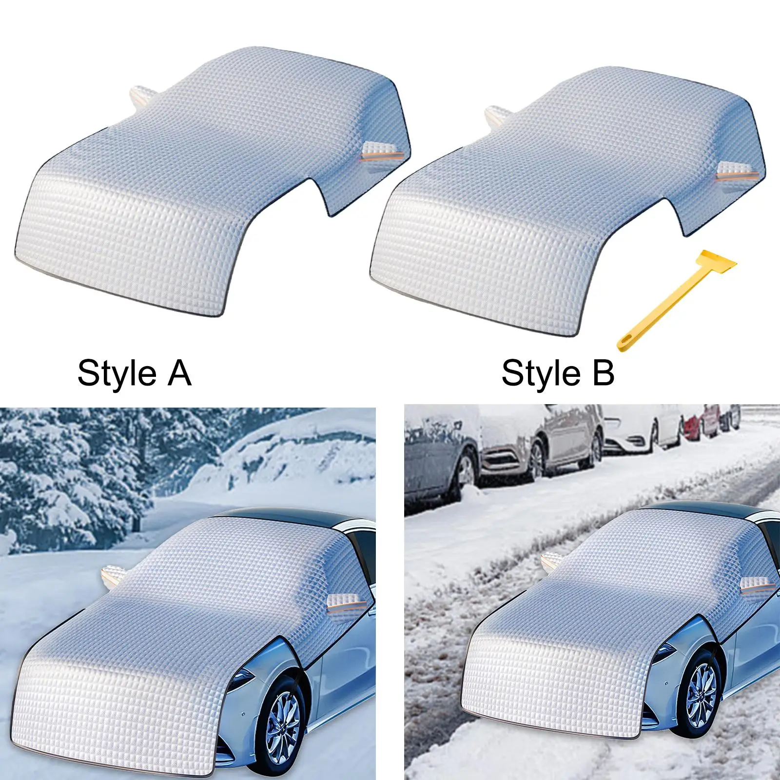 Снежный чехол на лобовое стекло автомобиля утолщенный устойчивый к атмосферным