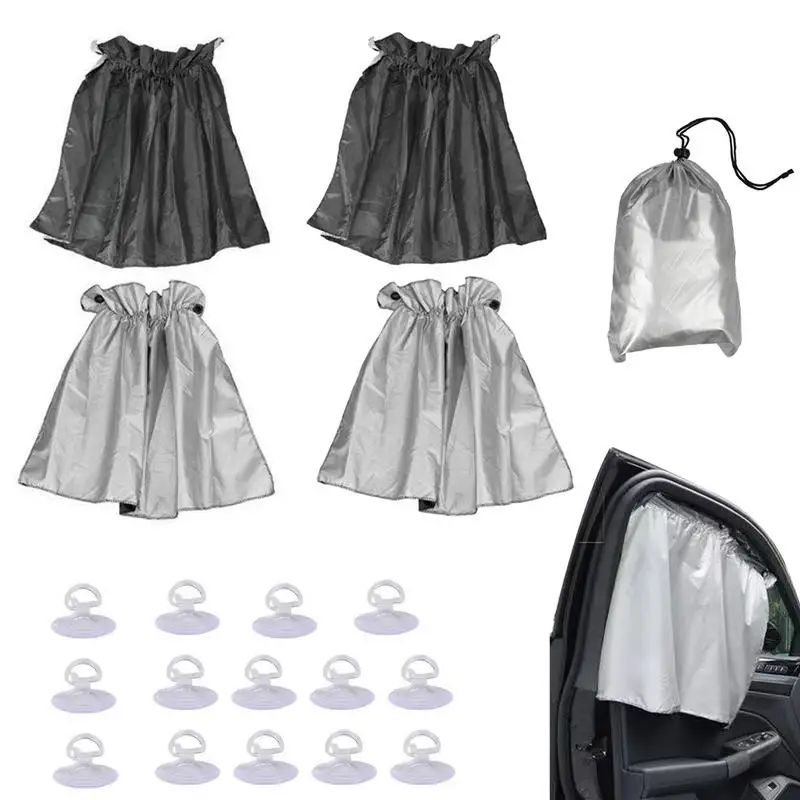 

Car Side Window Sun Shade Universal Car Window Sunshade Foldable Reflective Automotive Sun Visor Protects Your Kids From Sun