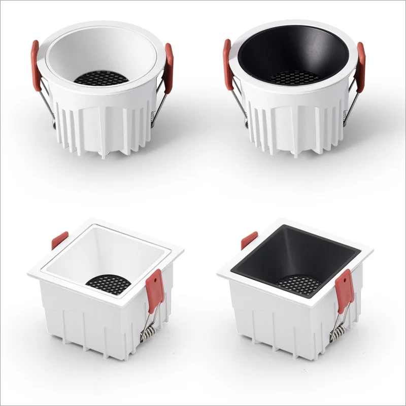 Светодиодный потолочный светильник квадратный/круглый панельный алюминиевый COB