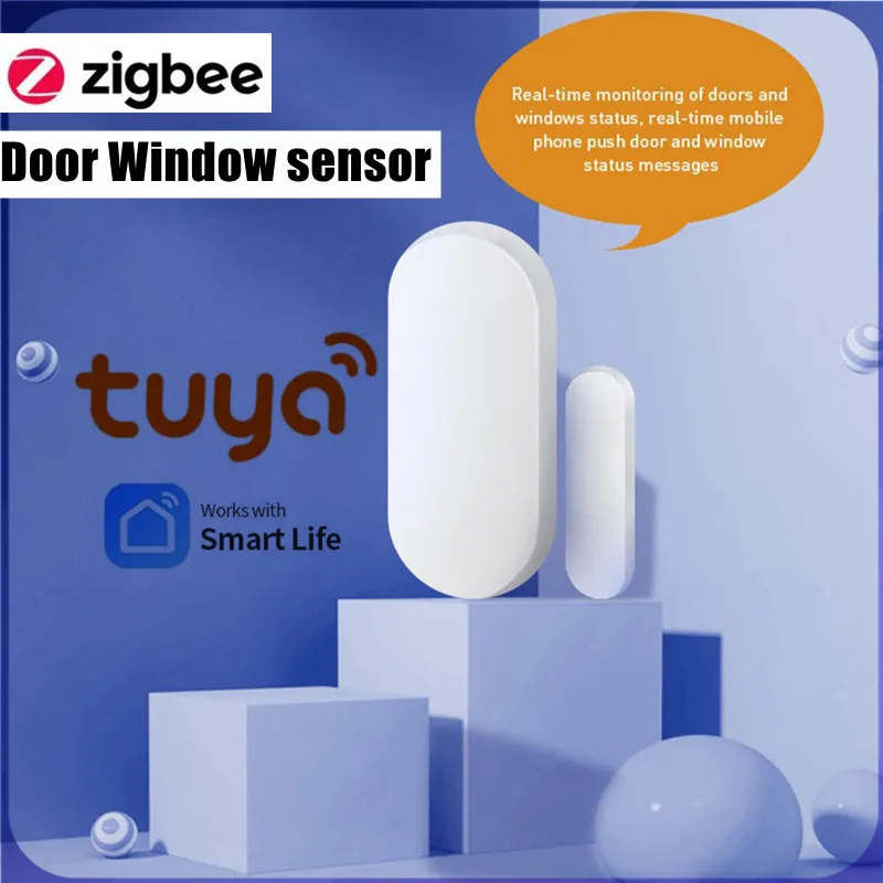 

Датчик окон и дверей Tuya Zigbee 3,0, беспроводной детектор подключения